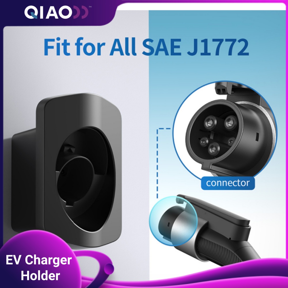 Wallbox Ev - EV充電ケーブルホルダー タイプ1/J1772電気自動車充電ケーブルプラグ ウォールボックスマウント 充電ケーブルオーガナイザー 壁掛け式