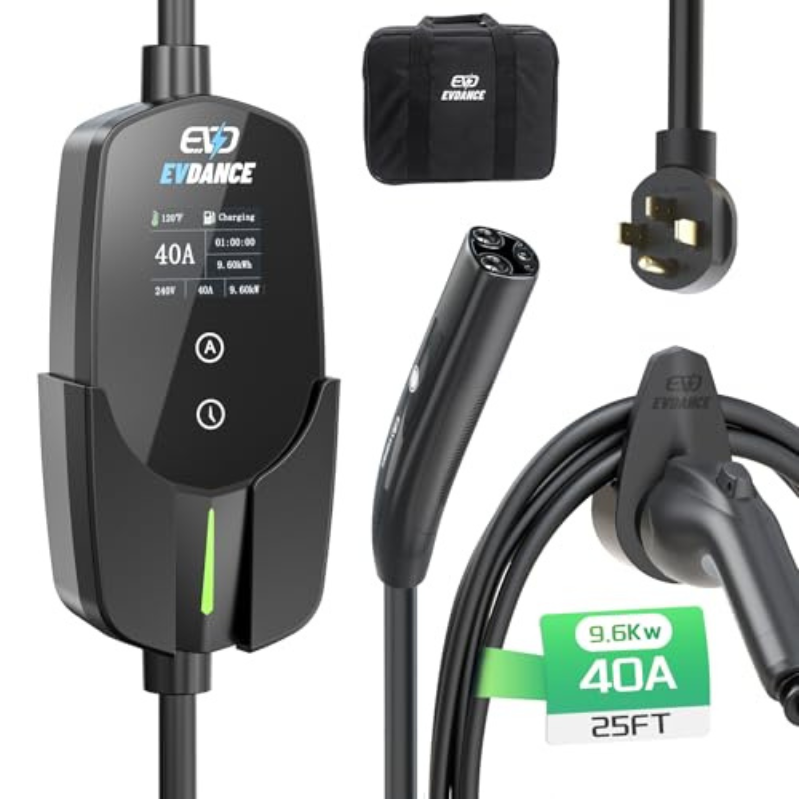 Home Ev Charger - EVDANCE ポータブルEV充電器 テスラ用 40A NACSモバイルコネクター NEMA