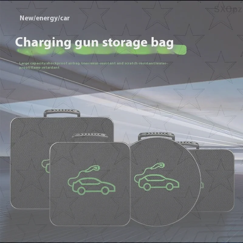 Portable Ev Charger - 電気自動車充電器プラグ収納トートバッグ EV 車充電ケーブルソケットポータブル防水難燃性機器コンテナ