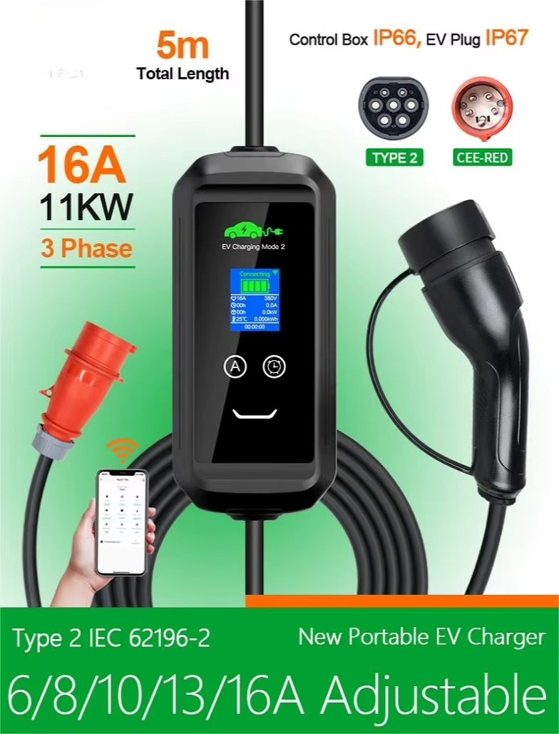 カスタムUSA ACポータブルEV充電器 J1772プラグ  - Ev Charger のレビューと価格