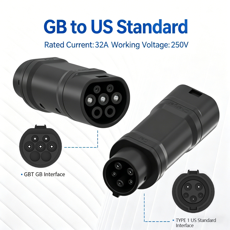 充電器コンバーターアダプター 新型プラグ GB/T → US - Ev Charger Adapter のレビューと価格