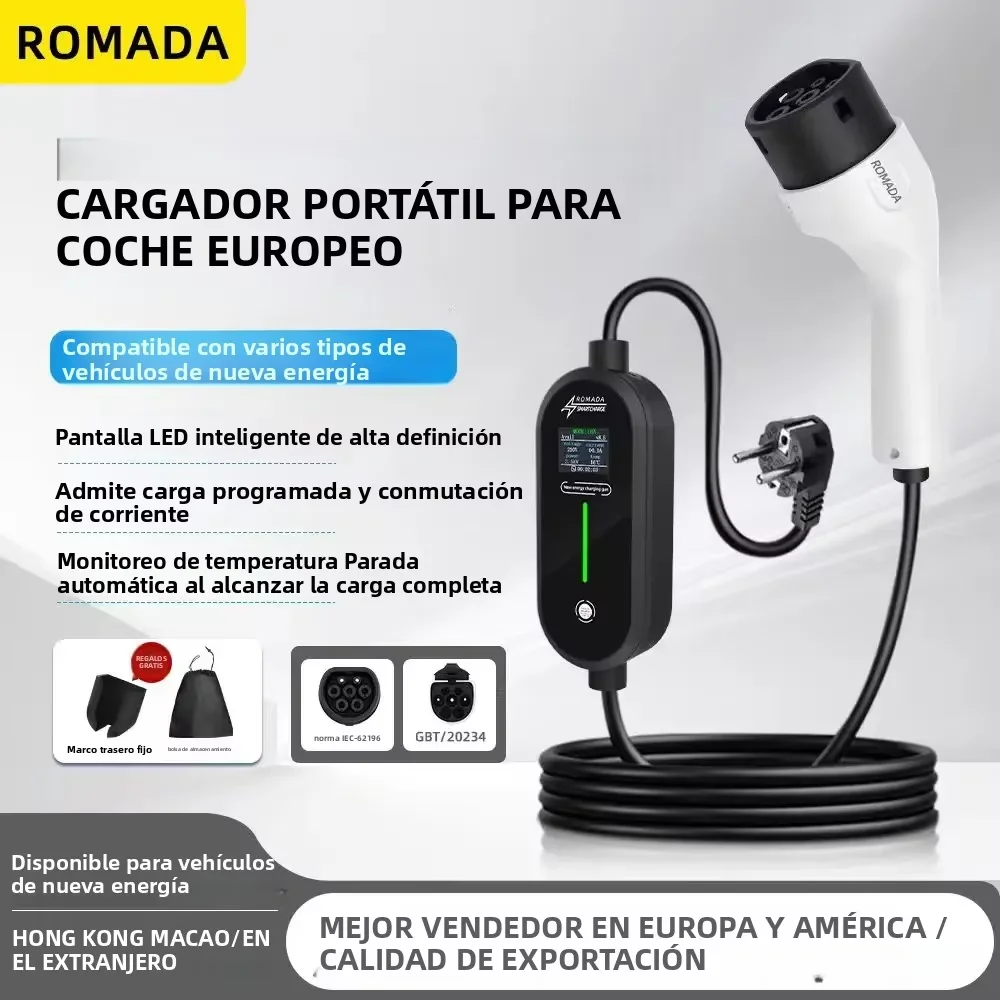 電気自動車用ポータブル充電器,ウォールボックスアダプター,ケ - Ev Charger Adapter のレビューと価格